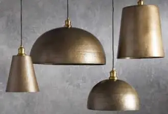 Hammered Brass Lamps