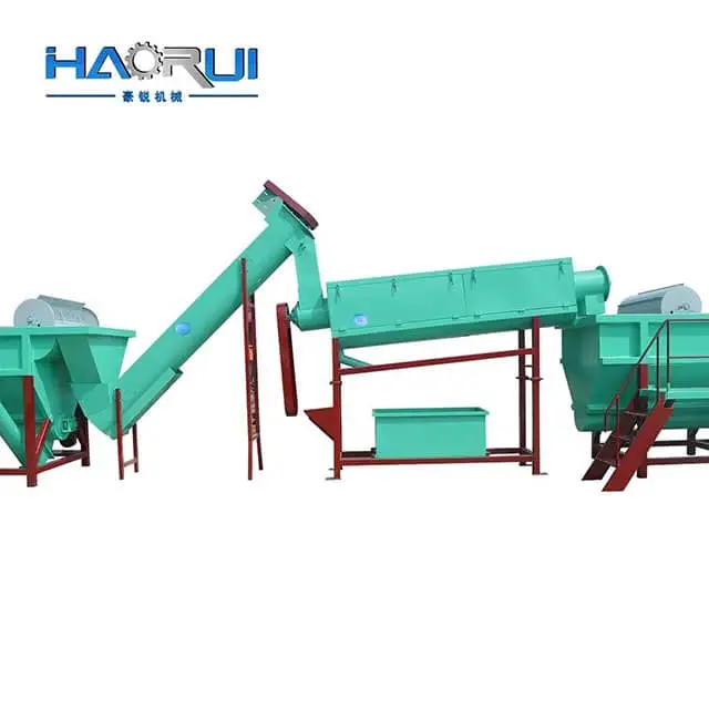 High Efficiency 600-2000kg/h PP PE Film Cleaner in Plastic Recycling Plant