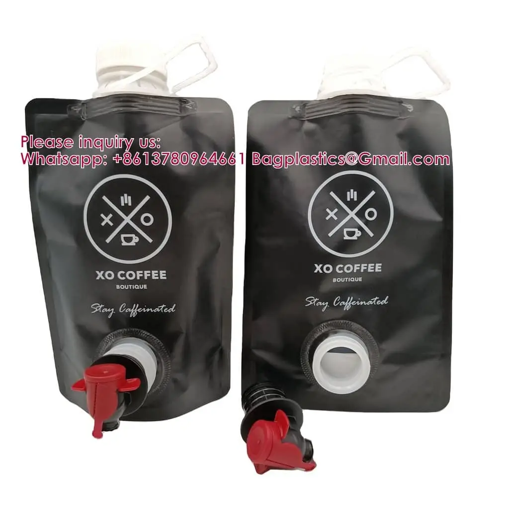 LIQUID CHEMICAL PACK POUCH BAG, SOUP,MILK,WINE,BAG IN BOX JUICE VALVE BAG,SILICONE FRESH FREEZER BAG