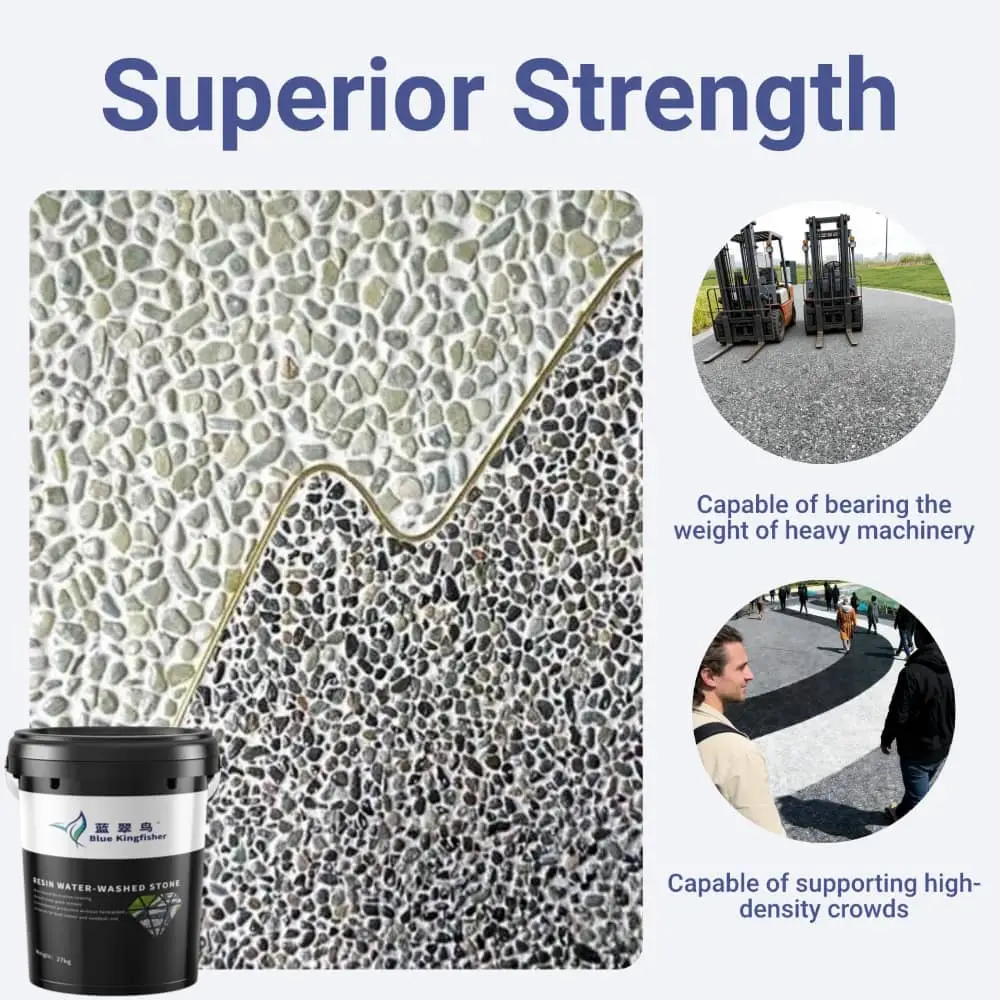 Blue Kingfisher Compression Resistant Seamless Durable Resin Washed Stone