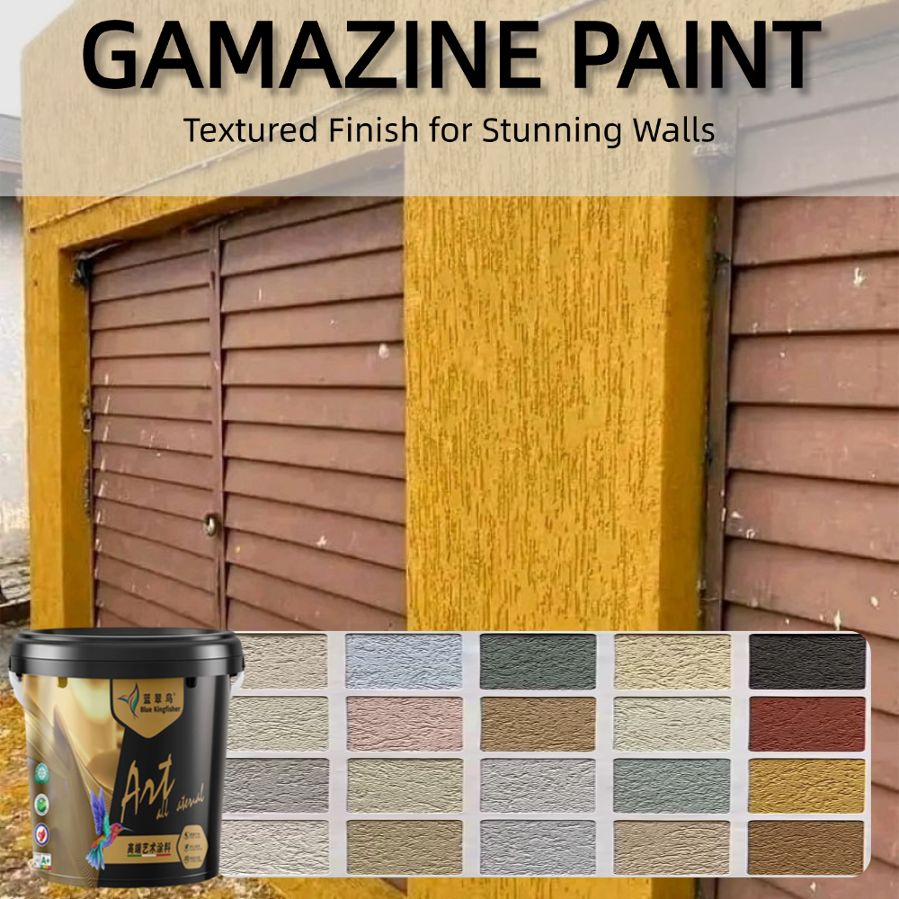 Exterior wall gamazine paint | Various textures | Durable and beautiful