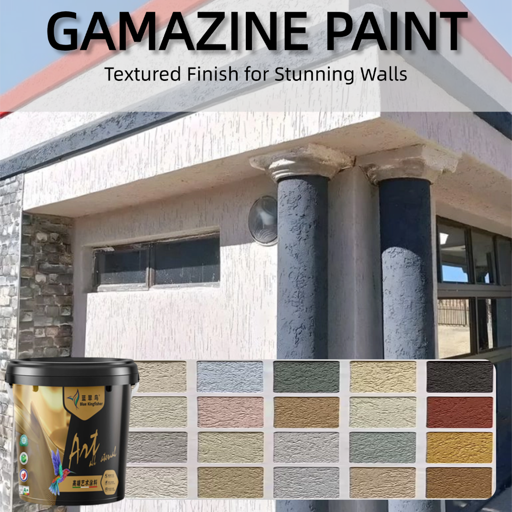 Gamazine Paint | High Hardness Wear-Resistant Wall Paint | Scratch-Resistant Artistic Coating