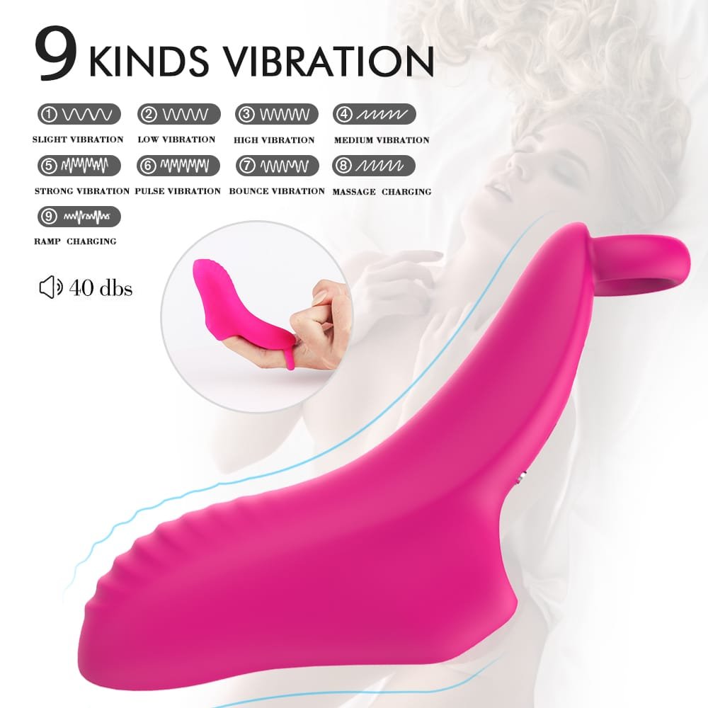 Finger Wearable Massager — 9 Modes, IPX7 Waterproof, USB Rechargeable | OEM