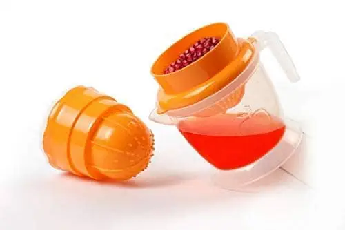 Manual citrus juicer, Orange juicer, Lemon squeezer, Hand squeezer juicer, Orange squeezer, Manual juicer for fruits (Multicolor, Plastic)